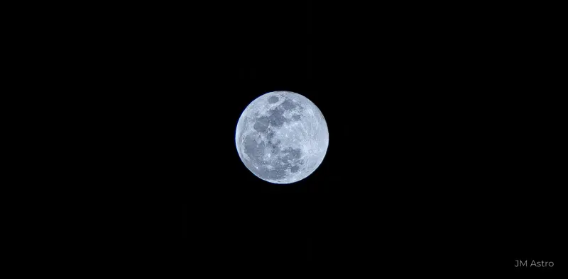 Snow Full Moon Blue