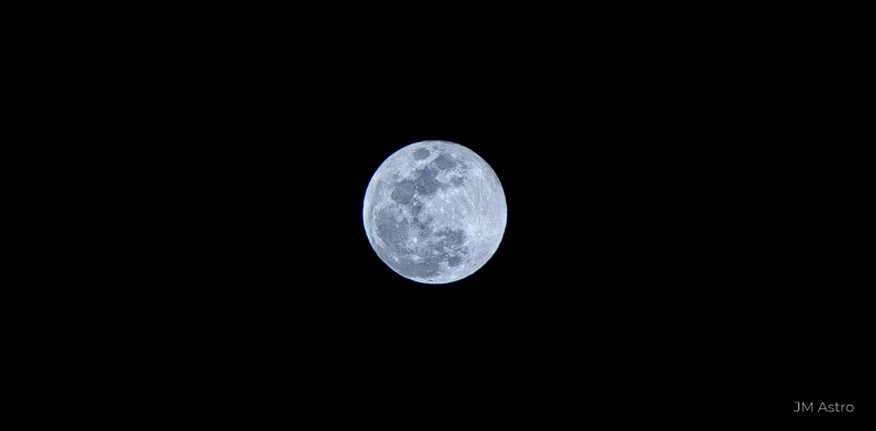 Snow Full Moon Blue